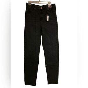 Express Highwaisted Black Taper Jeans